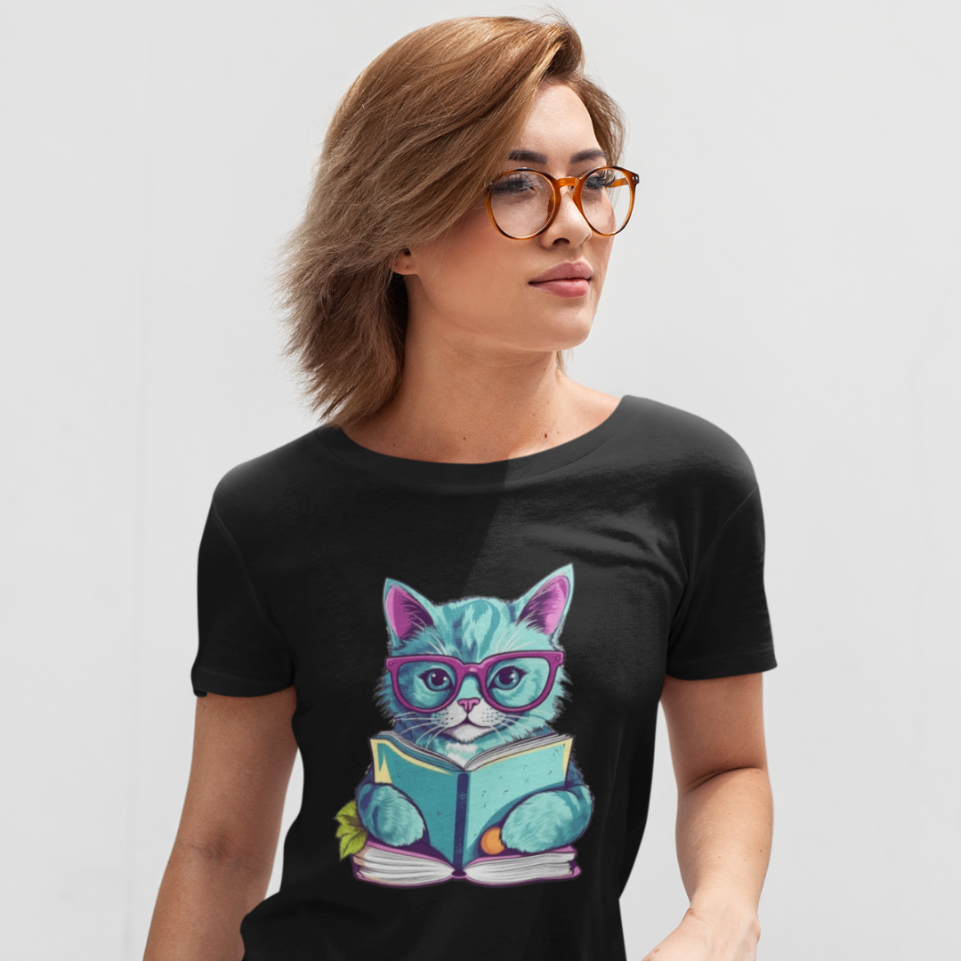 Camiseta Gatinho Leitor