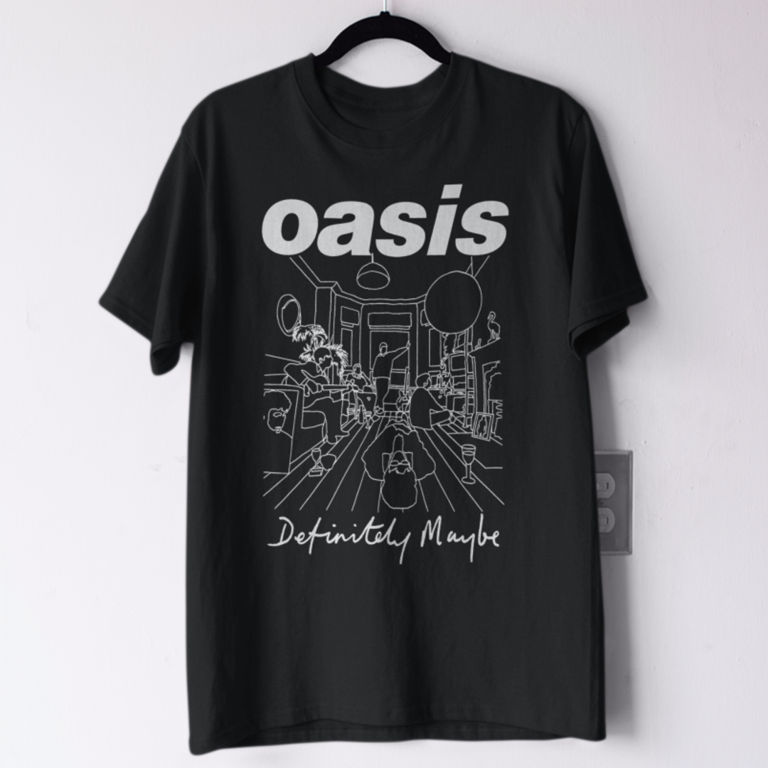 Oasis Definitely Maybe ロングスリーブTシャツ T-Shirt Classic Oasis - Definitely Maybe em Flutuante