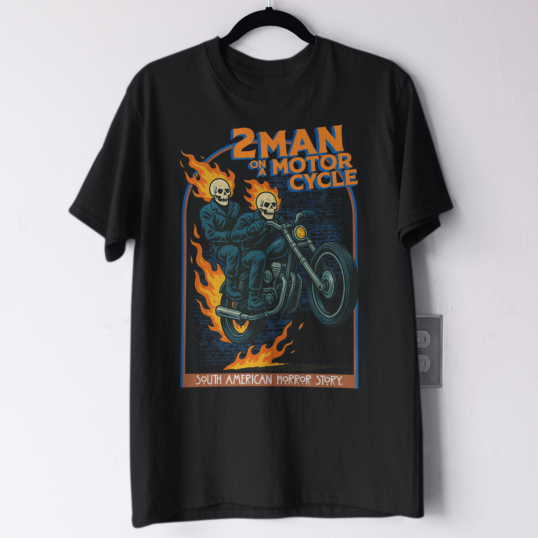Nome do produto: 2 Man on a Motorcycle - South american horror story