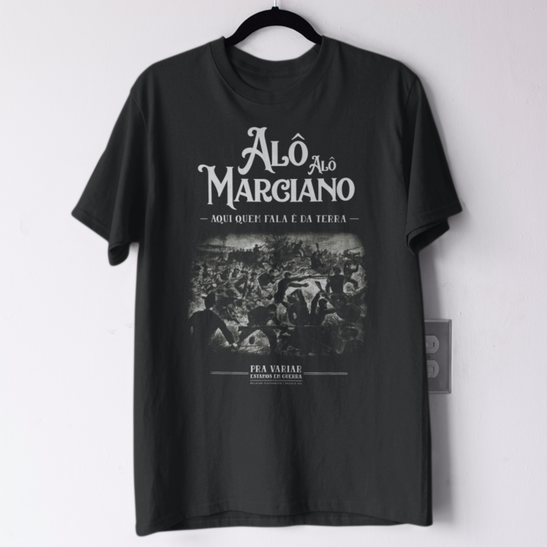 T-Shirt Quality Al Al Marciano em Flutuante