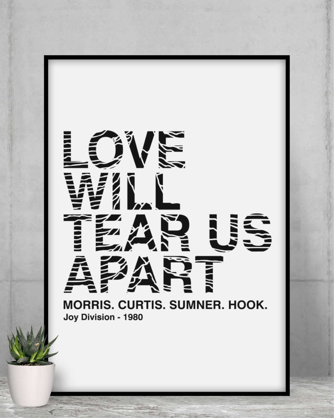 Poster A2 Joy Division  Love Will Tear Us Apart