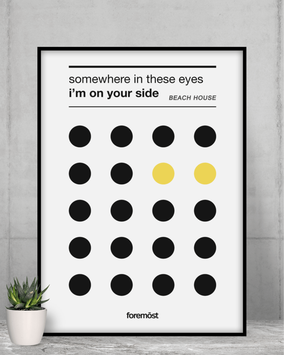 Nome do produto: Poster A2  Beach House Space Song Dream Pop
