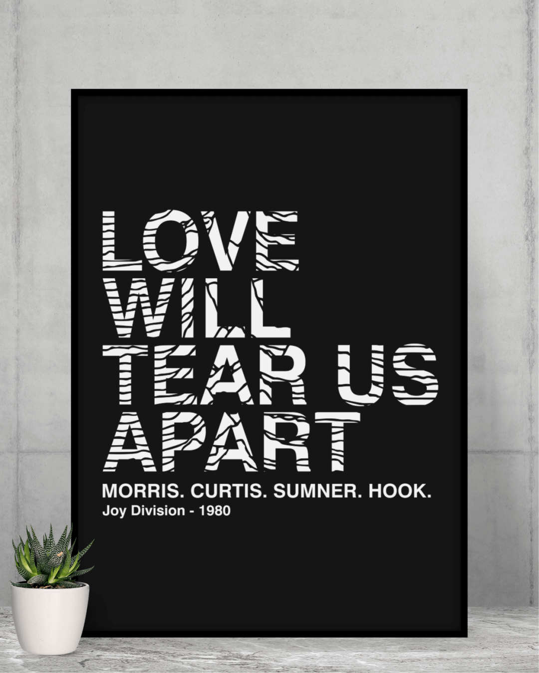 Poster A2 Joy Division  Love Will Tear Us Apart