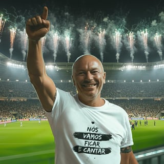 Nome do produto T-Shirt Nós Vamos Ficar e Cantar