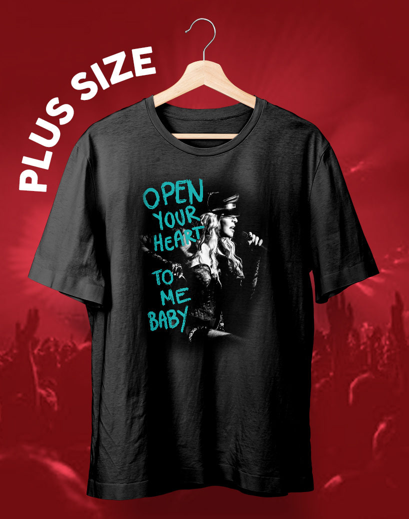 Letra OPEN YOUR HEART (Celebration Tour) PLUS SIZE