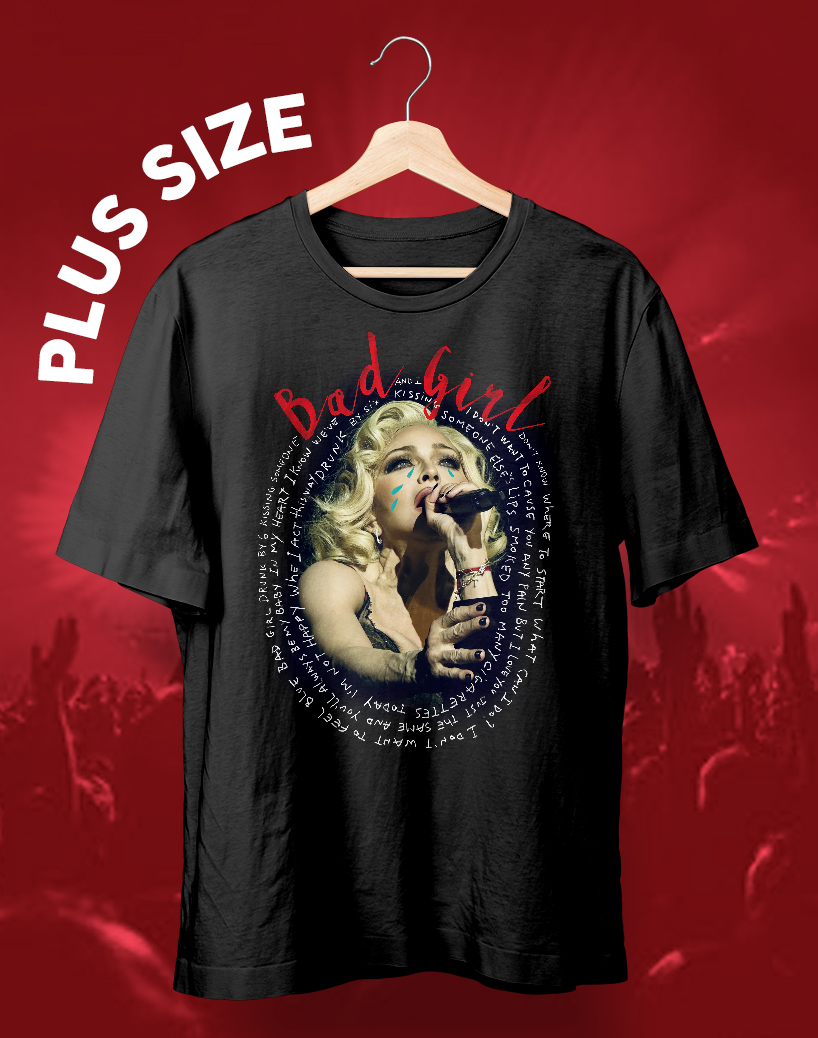Letra BAD GIRL (Celebration Tour) PLUS SIZE
