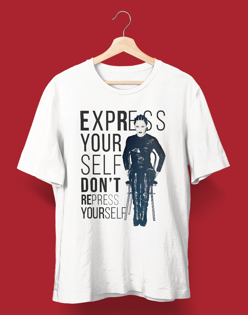 Camiseta Human Nature (Madonna) BRANCA