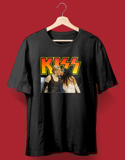 Camiseta VMA KISS (Christina Aguilera & Madonna) BRANCA/PRETA