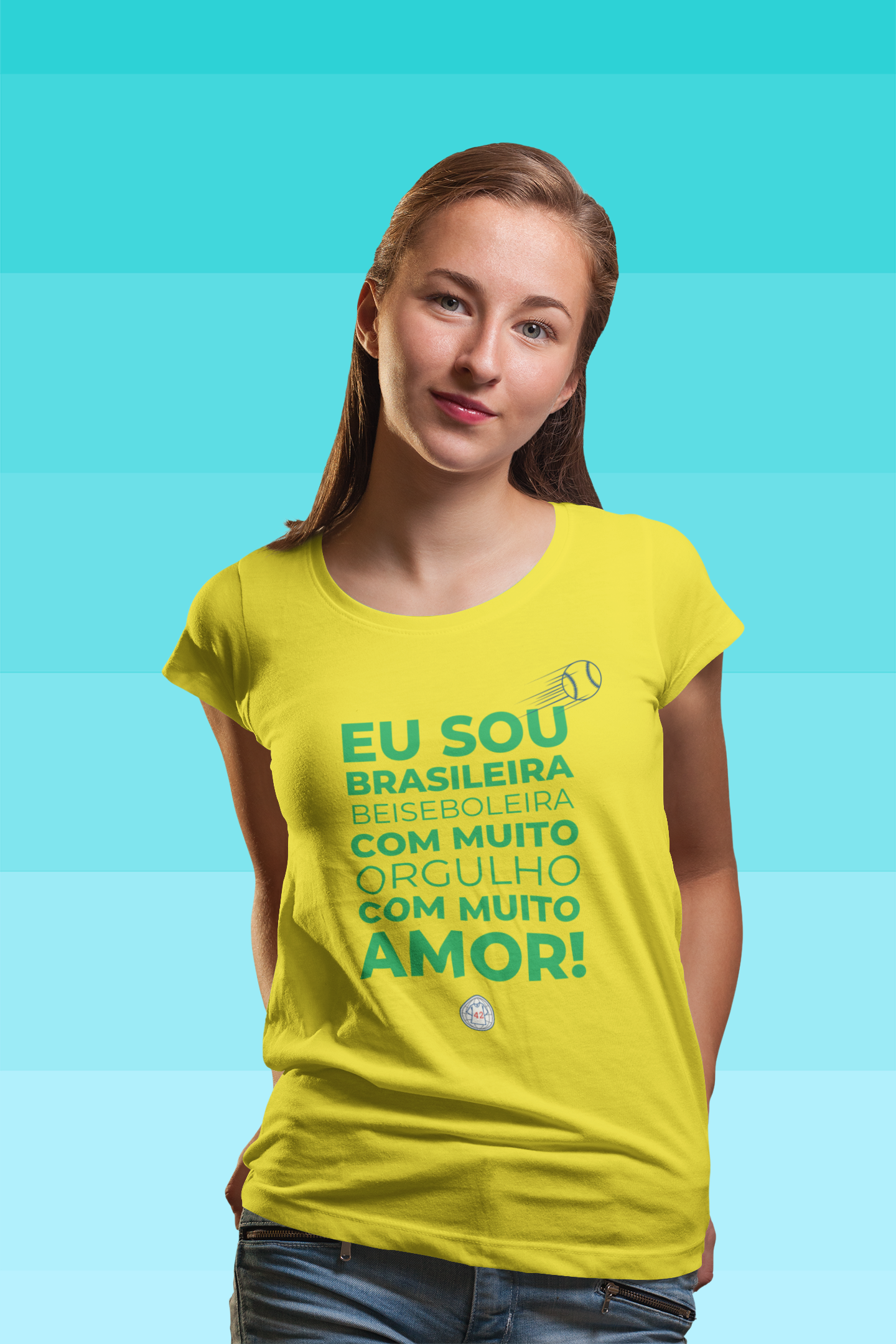 Baby Long Eu Sou Brasileira Beiseboleira