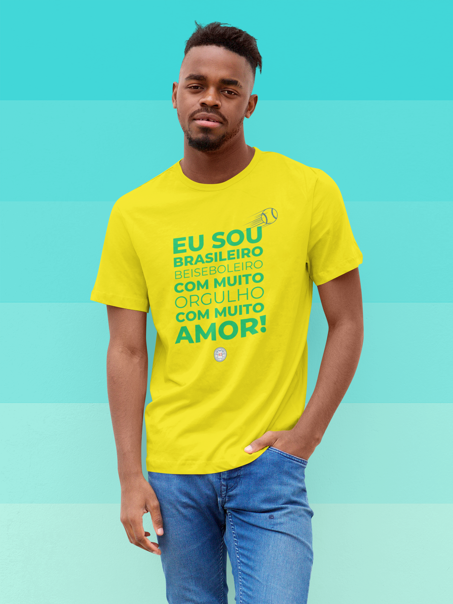 Camiseta Eu Sou Brasileiro Beiseboleiro