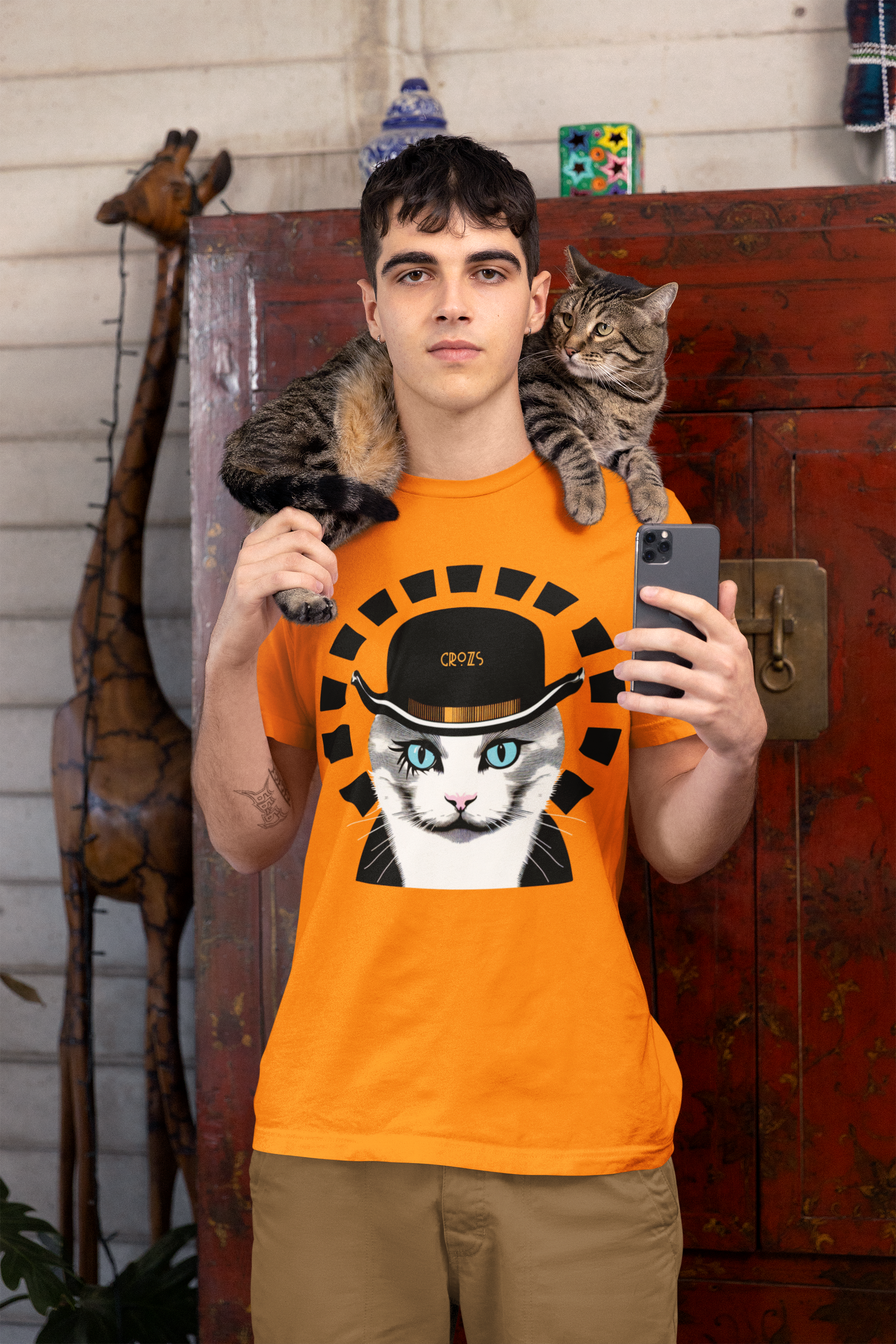 Camiseta Laranja MecaniCAT