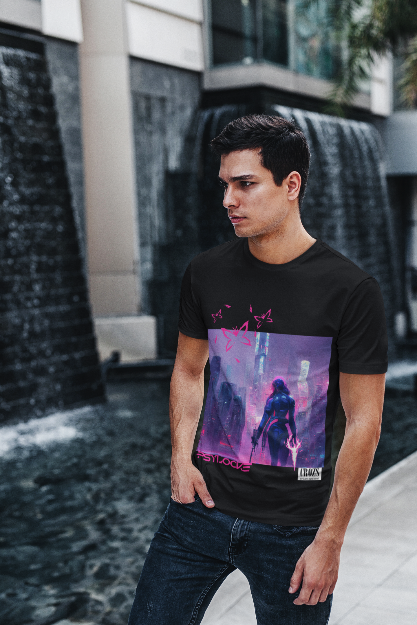 Camiseta Psylocke Cyberpunk