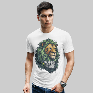 Nome do produto Camiseta masculina Feliz a nação cujo Deus é o Senhor
