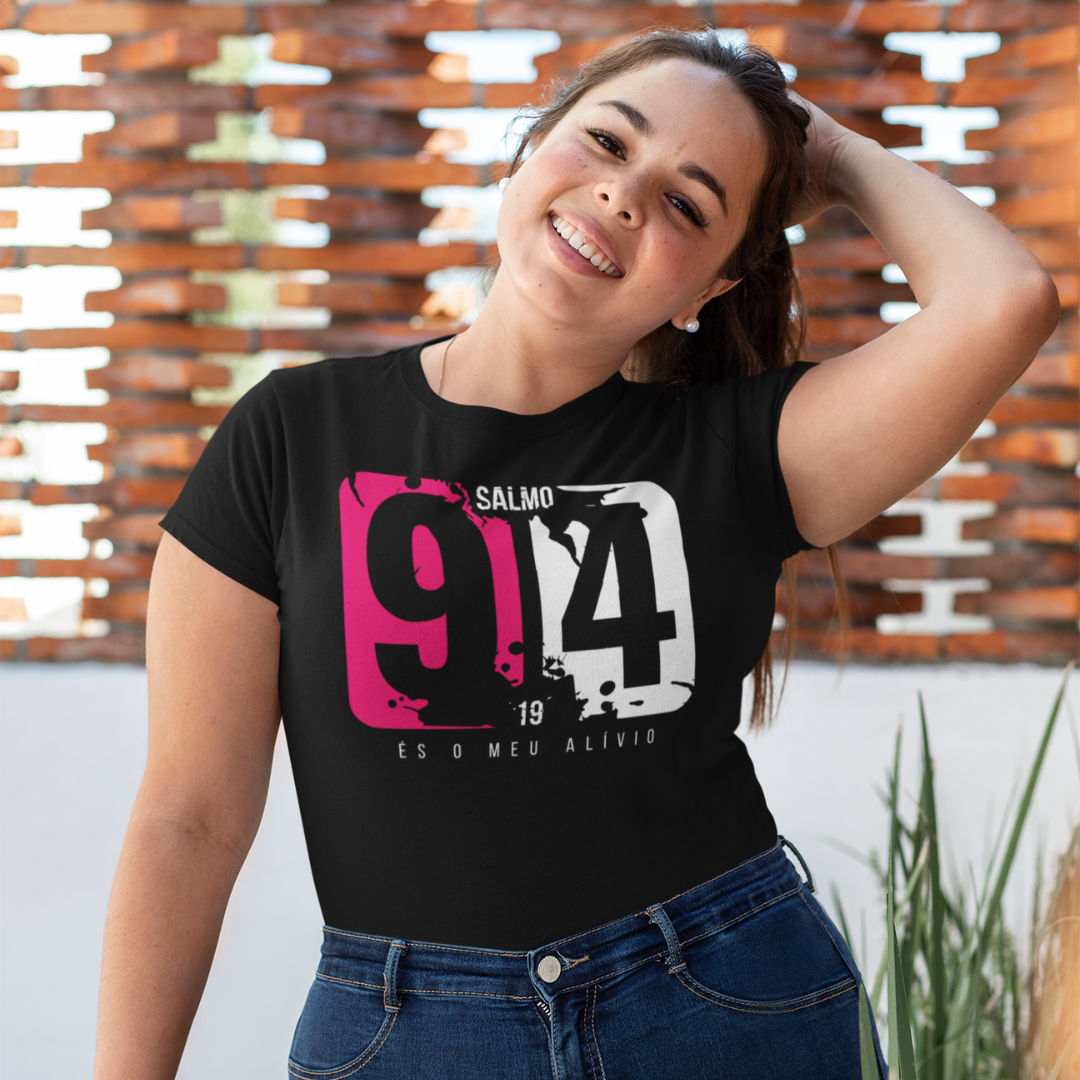 Camiseta feminina Plus Size - Salmo 94:19