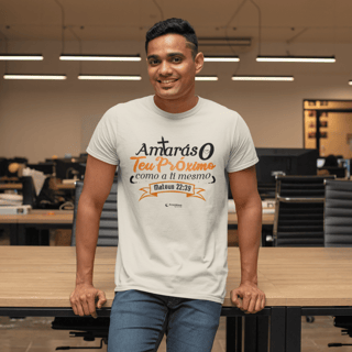 Camiseta masculina - Amarás o teu próximo como a ti mesmo