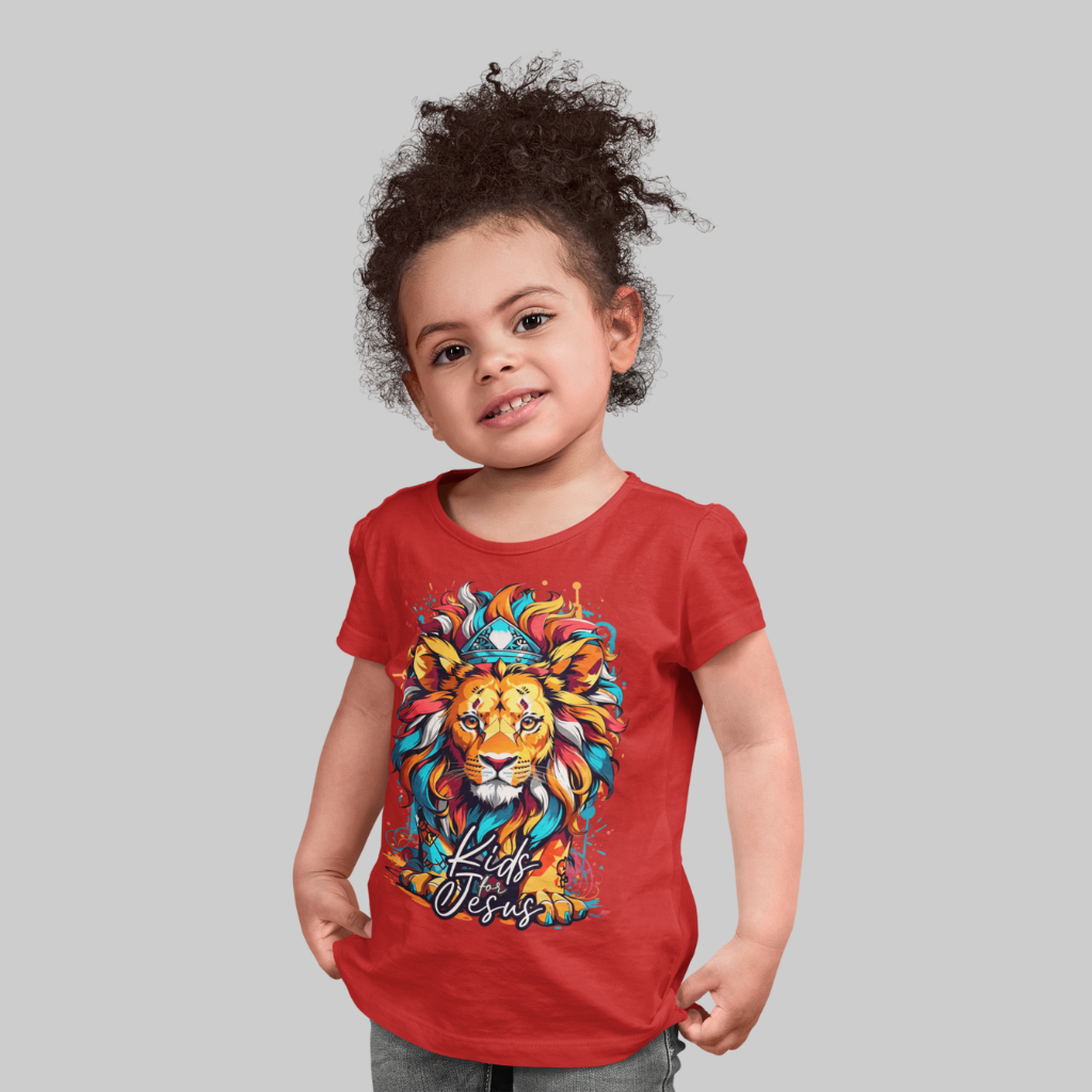 Nome do produto: Camiseta feminina infantil 2 a 8 anos Kids for Jesus