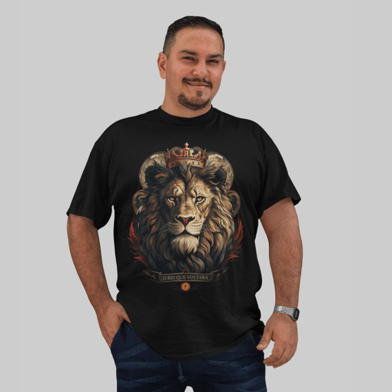 Camiseta masculina O Rei que voltará