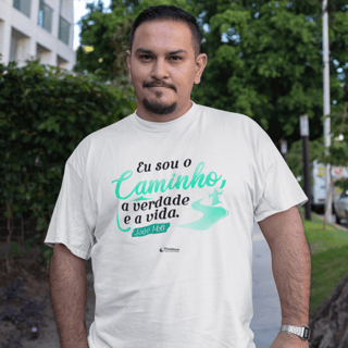 Camiseta masculina Plus Size - Eu sou o caminho a verdade e a vida