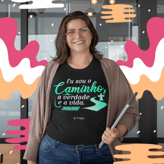 Camiseta feminina Plus Size - Eu sou o caminho e a vida