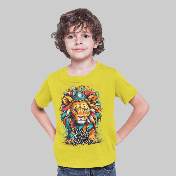 Camiseta masculina infantil 2 a 8 anos Kids for Jesus 