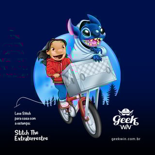 Nome do produto Stitch o Extraterrestre<br>[Regata Masculina Quality]</br>