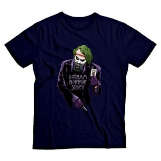 Nome do produto Gotham Horror Story <br>[T-Shirt Plus Size]</br>