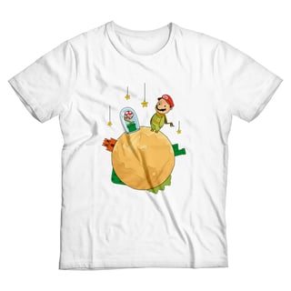Nome do produto Pequeno Mario <br>[T-Shirt Plus Size]</br>