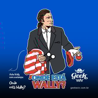 Nome do produto Onde está Wally? <br>[T-Shirt Plus Size]</br>