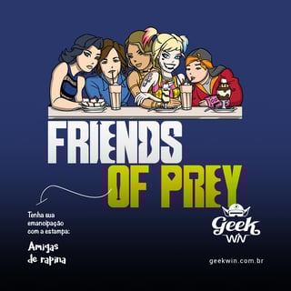 Nome do produto Friends of Prey <br>[T-Shirt Plus Size]</br>