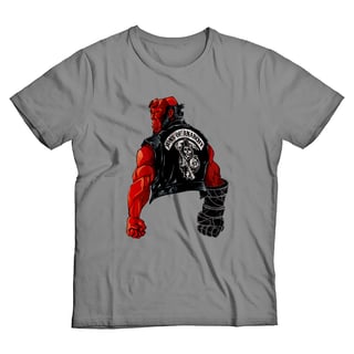 Nome do produto Sons of Hell <br>[T-Shirt Plus Size]</br>