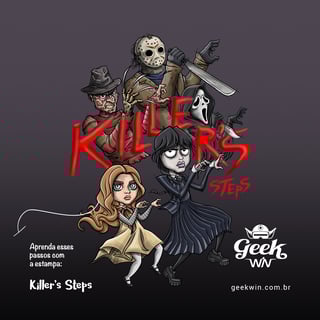 Nome do produto Killers Steps <br>[T-Shirt Plus Size]</br>