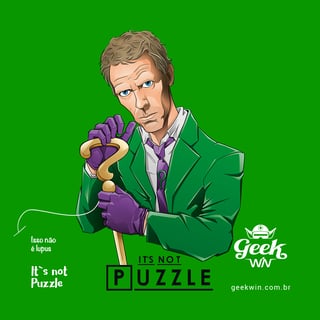 Nome do produto Its not Puzzle<br>[T-Shirt Plus Size]</br>