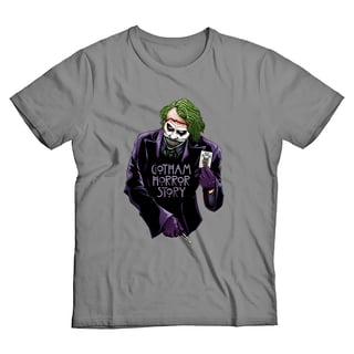 Nome do produto Gotham Horror Story <br>[T-Shirt Plus Size]</br>