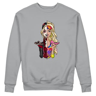Nome do produto Barbie Quinn <br>[Moletom Fechado Unissex]</br>