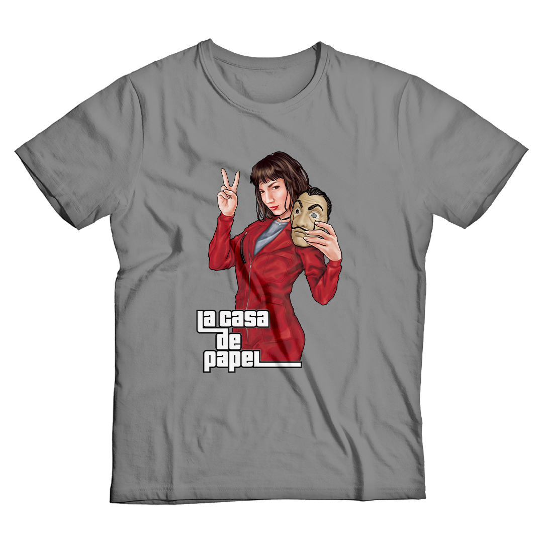 Nome do produto: La Casa de Papel <br>[T-Shirt Plus Size]</br>