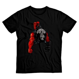 Nome do produto Sons of Hell <br>[T-Shirt Plus Size]</br>