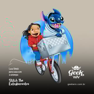 Nome do produto Stitch o Extraterrestre <br>[Eco Bag Grande]</br>