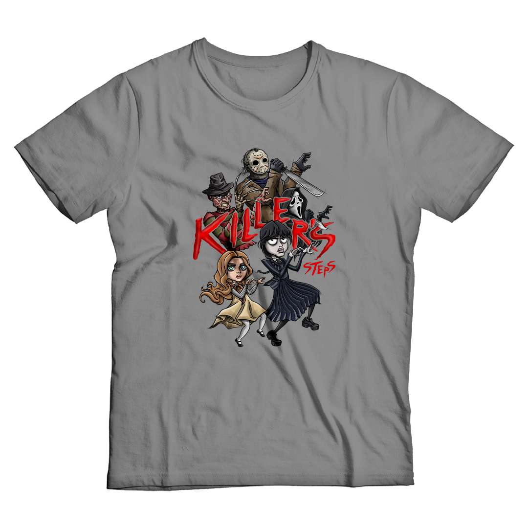 Nome do produto: Killers Steps <br>[T-Shirt Plus Size]</br>