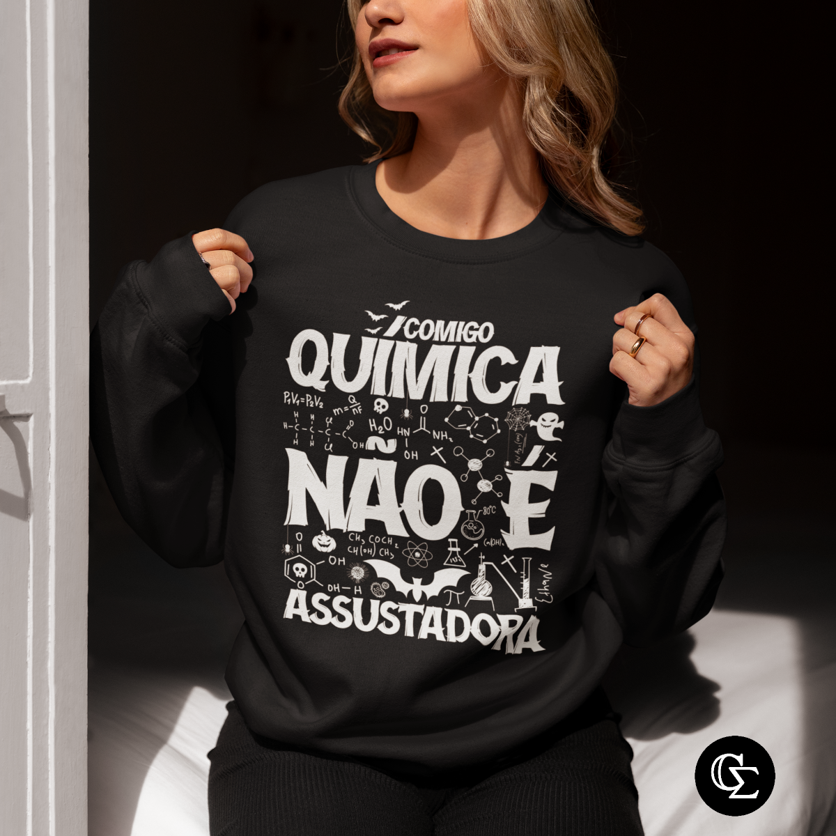 Nome do produto: QUÍMICA NÃO É ASSUSTADORA [2] [MOLETOM UNISSEX]