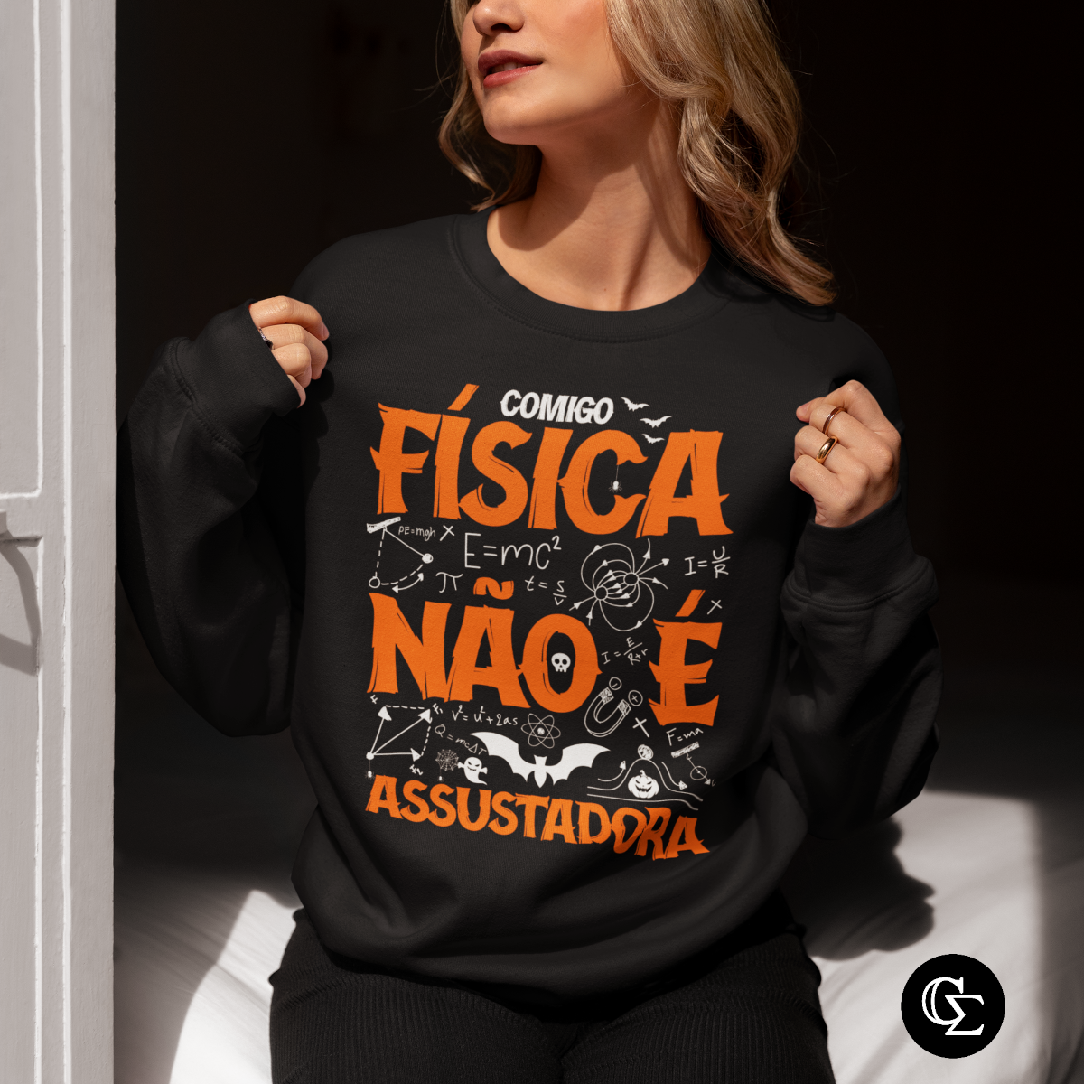 Nome do produto: FÍSICA NÃO É ASSUSTADORA [1] [MOLETOM UNISSEX]