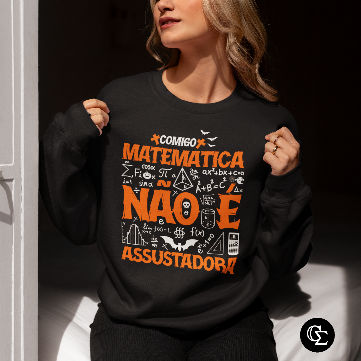 Nome do produto: MATEMÁTICA NÃO É ASSUSTADORA [1] [MOLETOM UNISSEX]