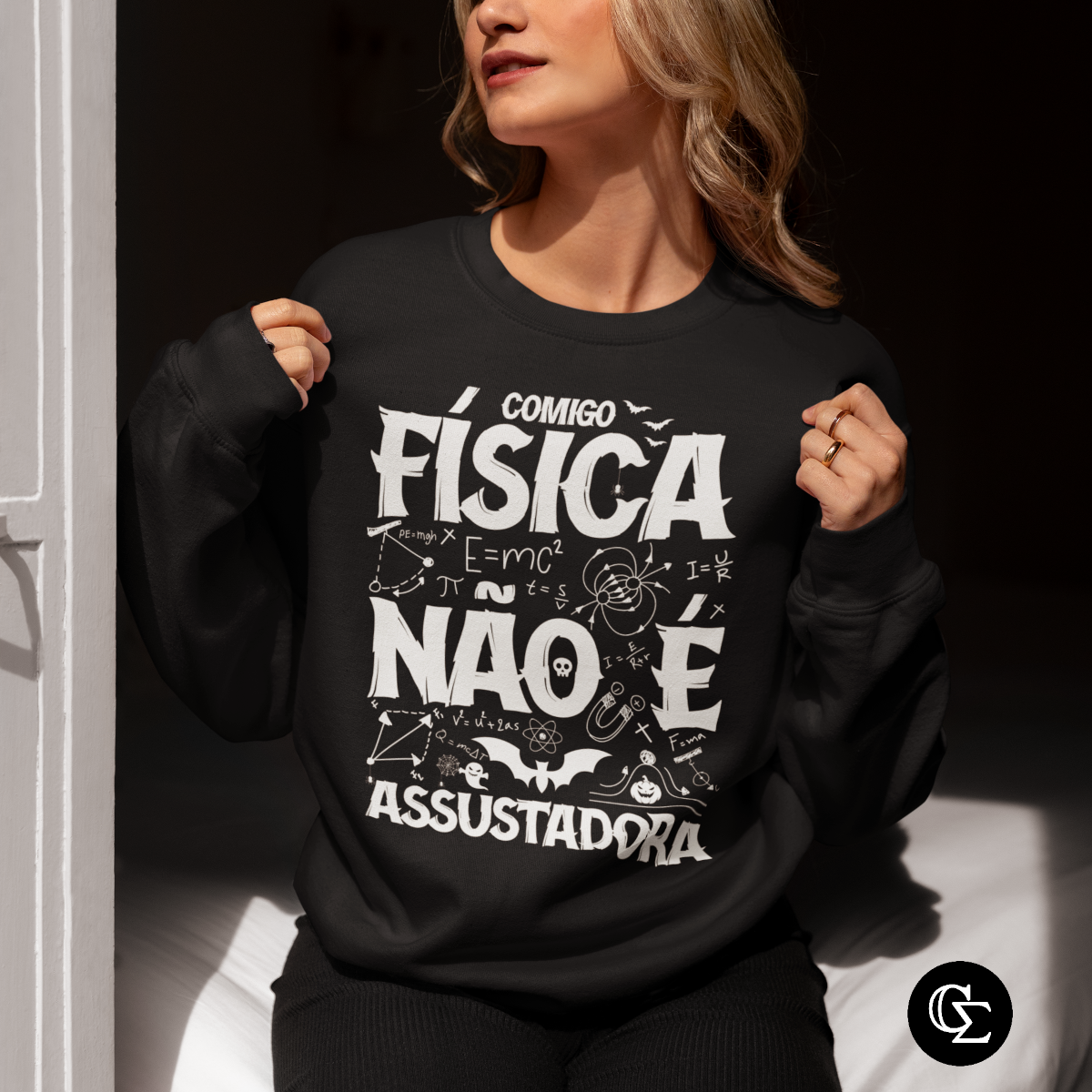 Nome do produto: FÍSICA NÃO É ASSUSTADORA [2] [MOLETOM UNISSEX]