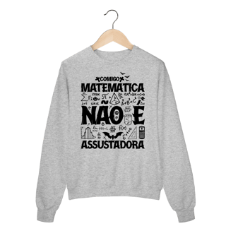 Nome do produtoMATEMÁTICA NÃO É ASSUSTADORA [3] [MOLETOM UNISSEX]