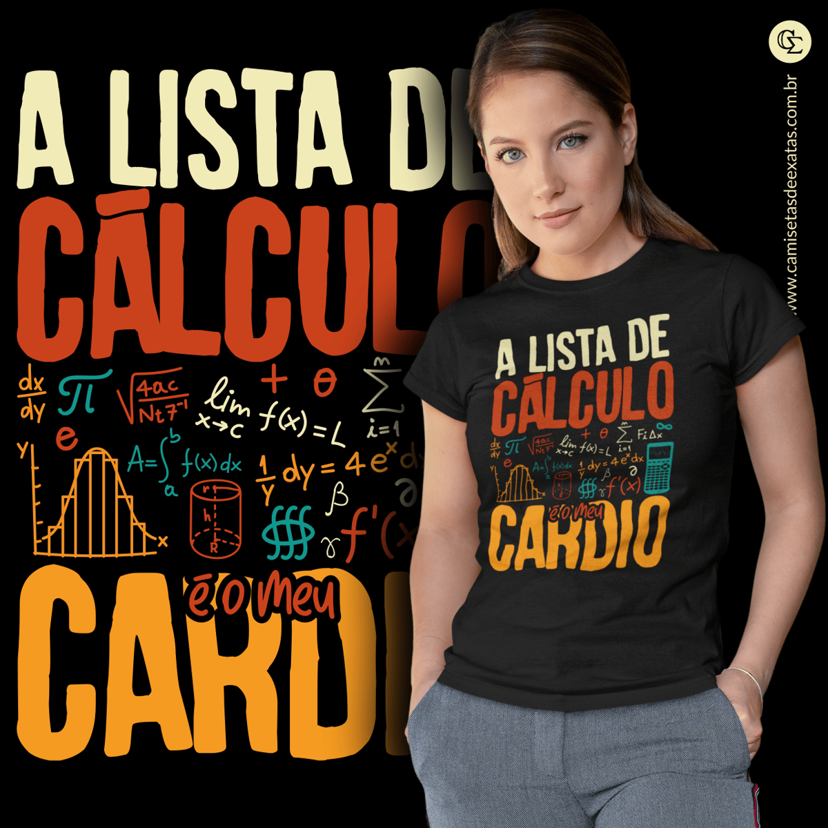 Nome do produto: A LISTA DE CÁLCULO É O MEU CARDIO [1] [BABY LONG]