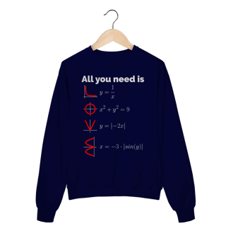 Nome do produtoALL YOU NEED IS LOVE [2] [MOLETOM UNISSEX]