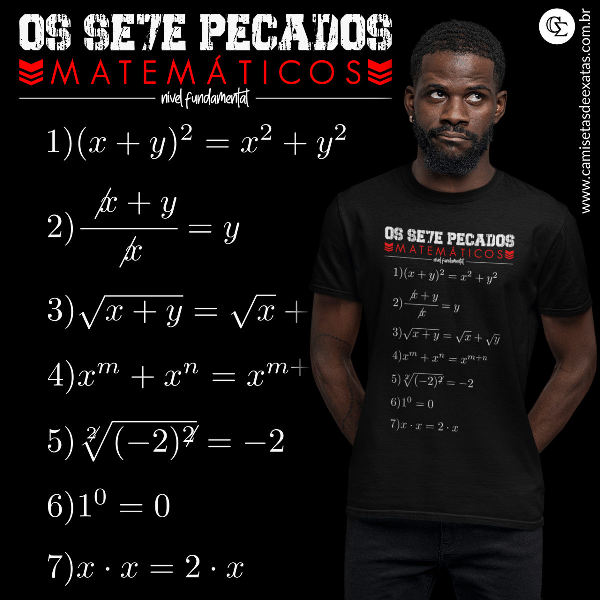 Nome do produto: OS 7 PECADOS MATEMÁTICOS [ENS. FUNDAMENTAL] [UNISSEX]