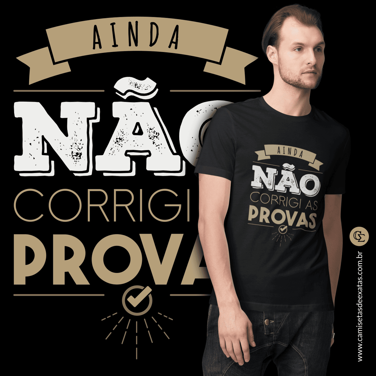 Nome do produto: AINDA NÃO CORRIGI AS PROVAS [UNISSEX]