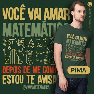 CAMISETA PIMA EXCLUSIVA - VAVA MATEMÁTICA