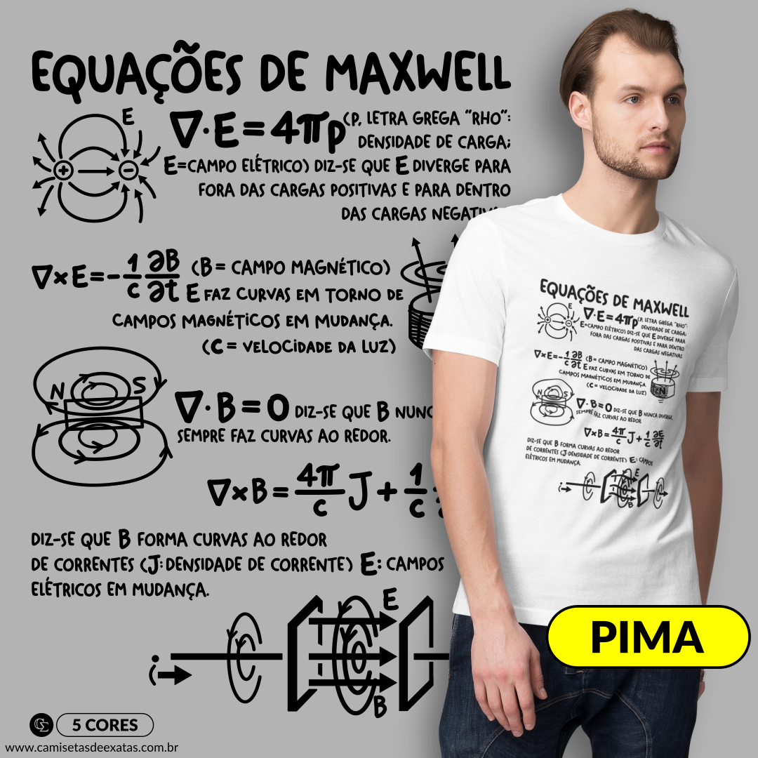 Nome do produto: EQUAÇÕES DE MAXWELL 1 - PIMA [UNISSEX]