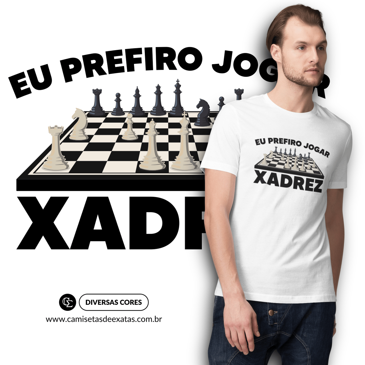 Nome do produto: EU PREFIRO JOGAR XADREZ